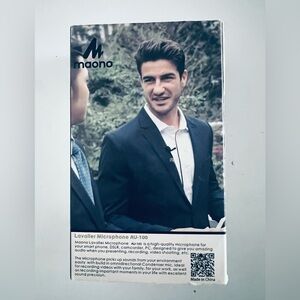 Microphone MAONO AU-100 Hands Free Cilp-on Lapel You-tube Microphone Lavalier